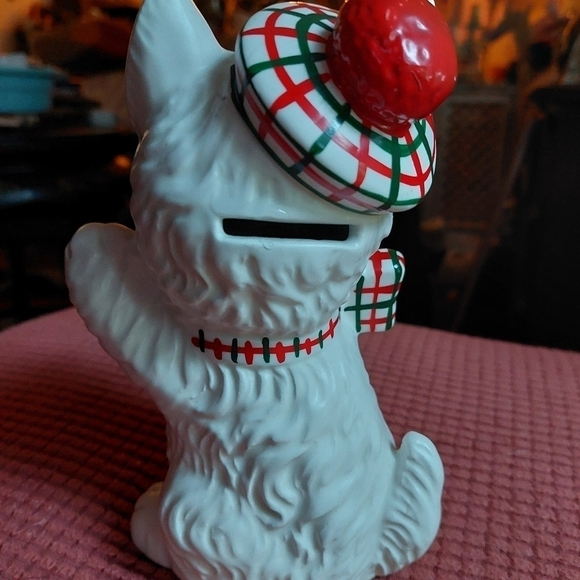 Vintage* Collectible Ceramic Scottish Scotty Bank - Picture 3 of 6